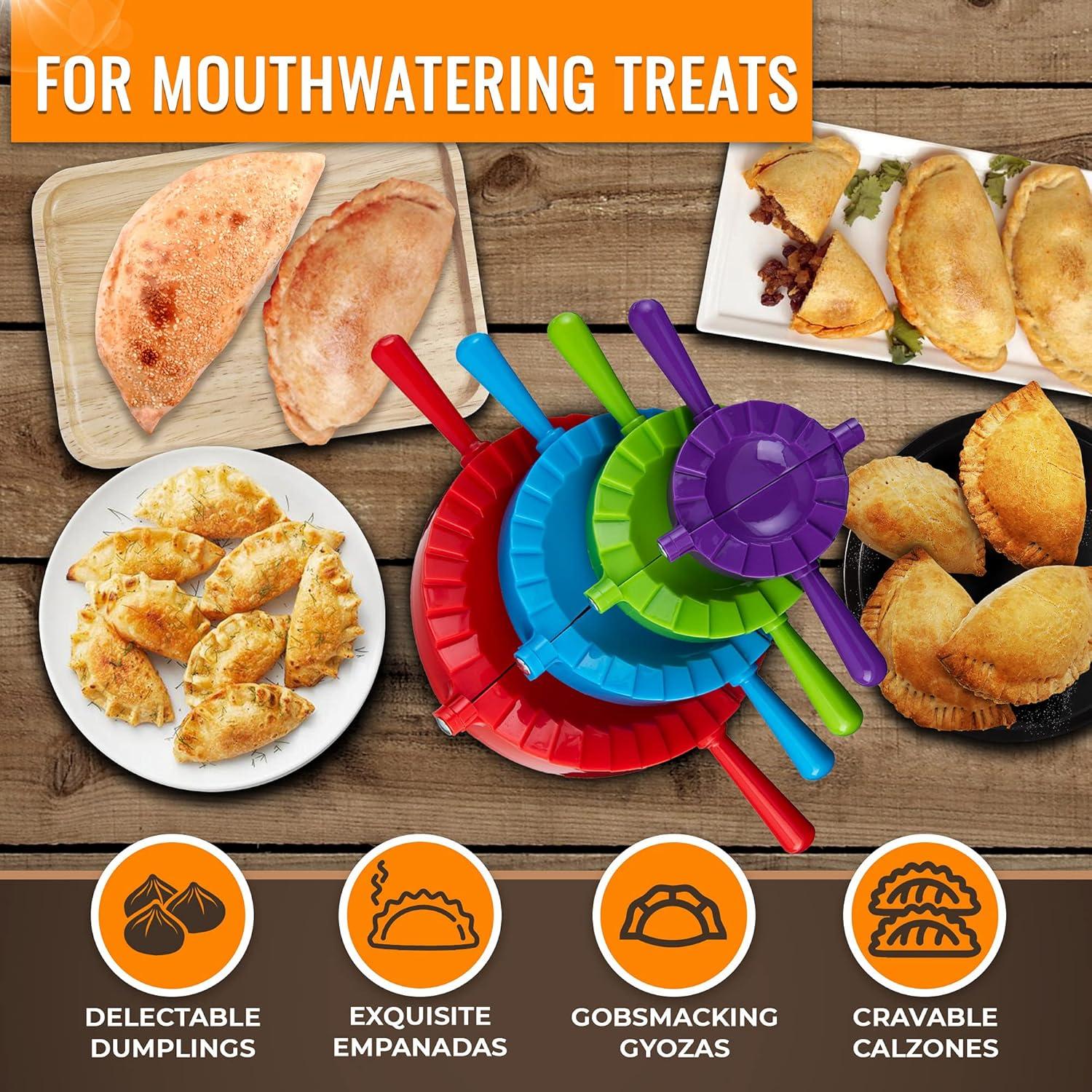 Kit de Moldes para Dumplings Magic Dumpling - 4 Prensas y Mate