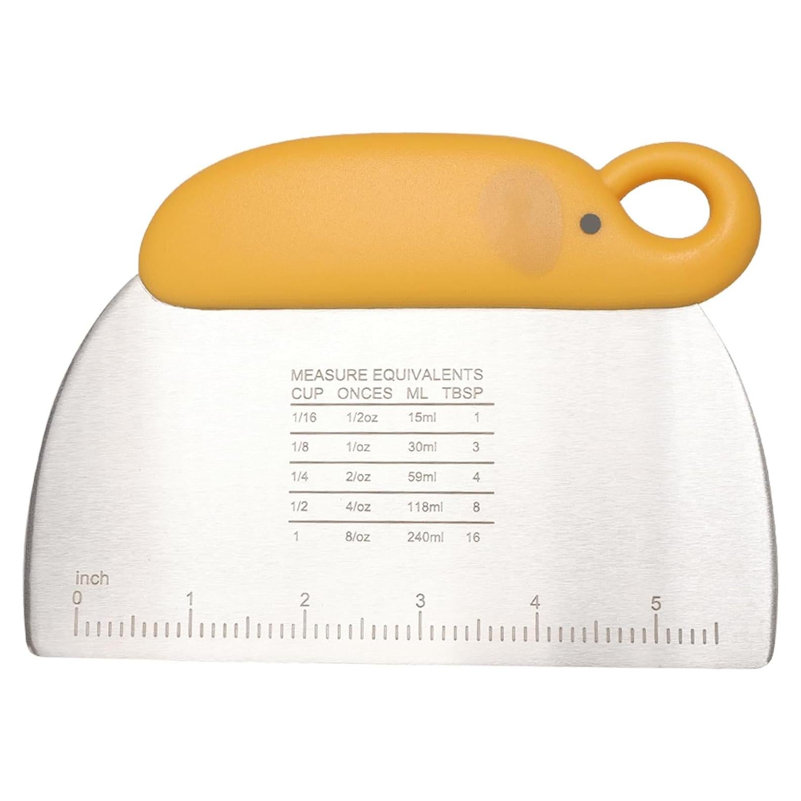 Raspador de masa de acero inoxidable NECOOKS 16.5x11.8cm