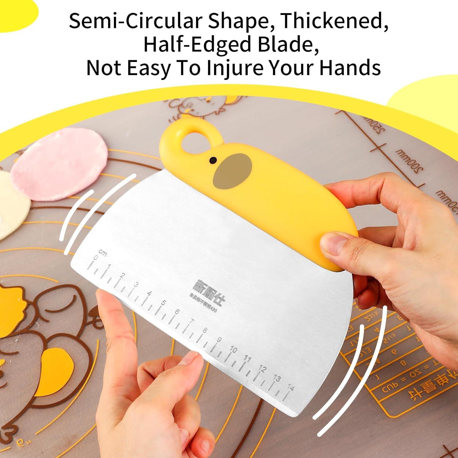 Raspador de masa de acero inoxidable NECOOKS 16.5x11.8cm