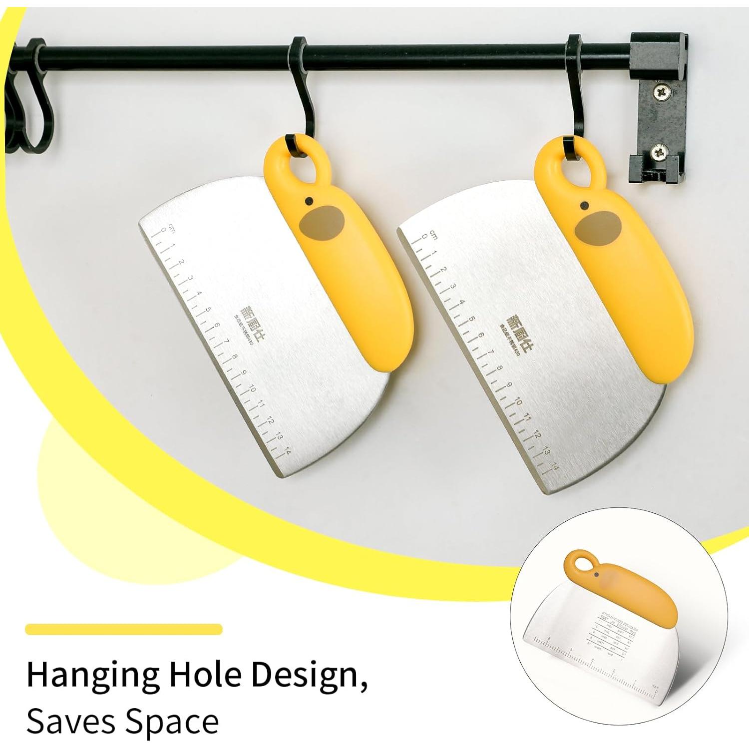 Raspador de masa de acero inoxidable NECOOKS 16.5x11.8cm