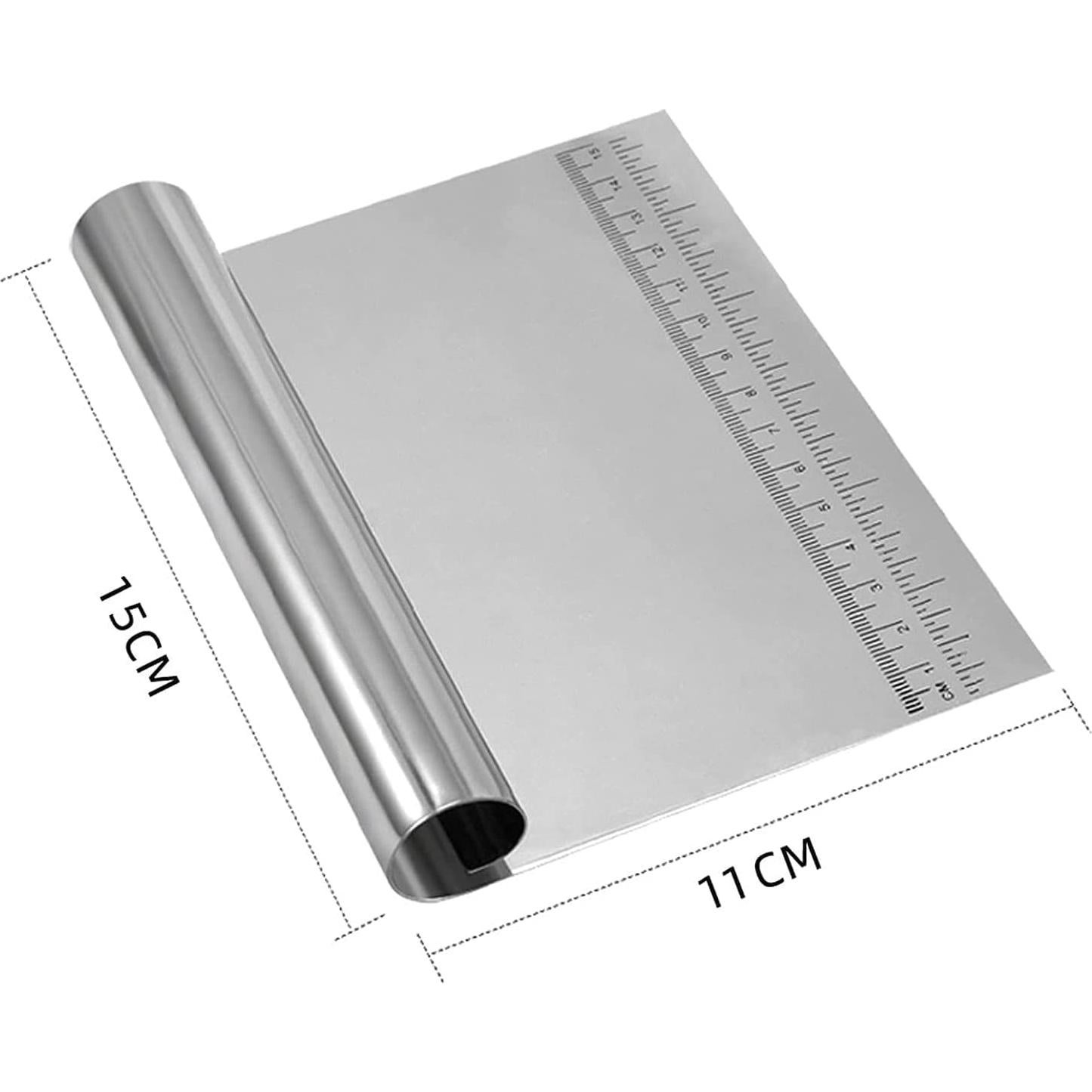 Juego de Herramientas para Pizza Qitdathn 4 Piezas - Rodillo, Docker, Cortador y Brocha