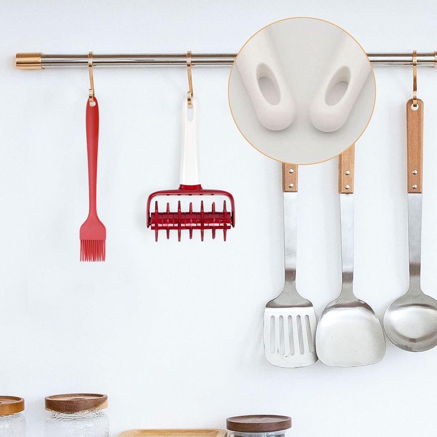 Juego de Herramientas para Pizza Qitdathn 4 Piezas - Rodillo, Docker, Cortador y Brocha