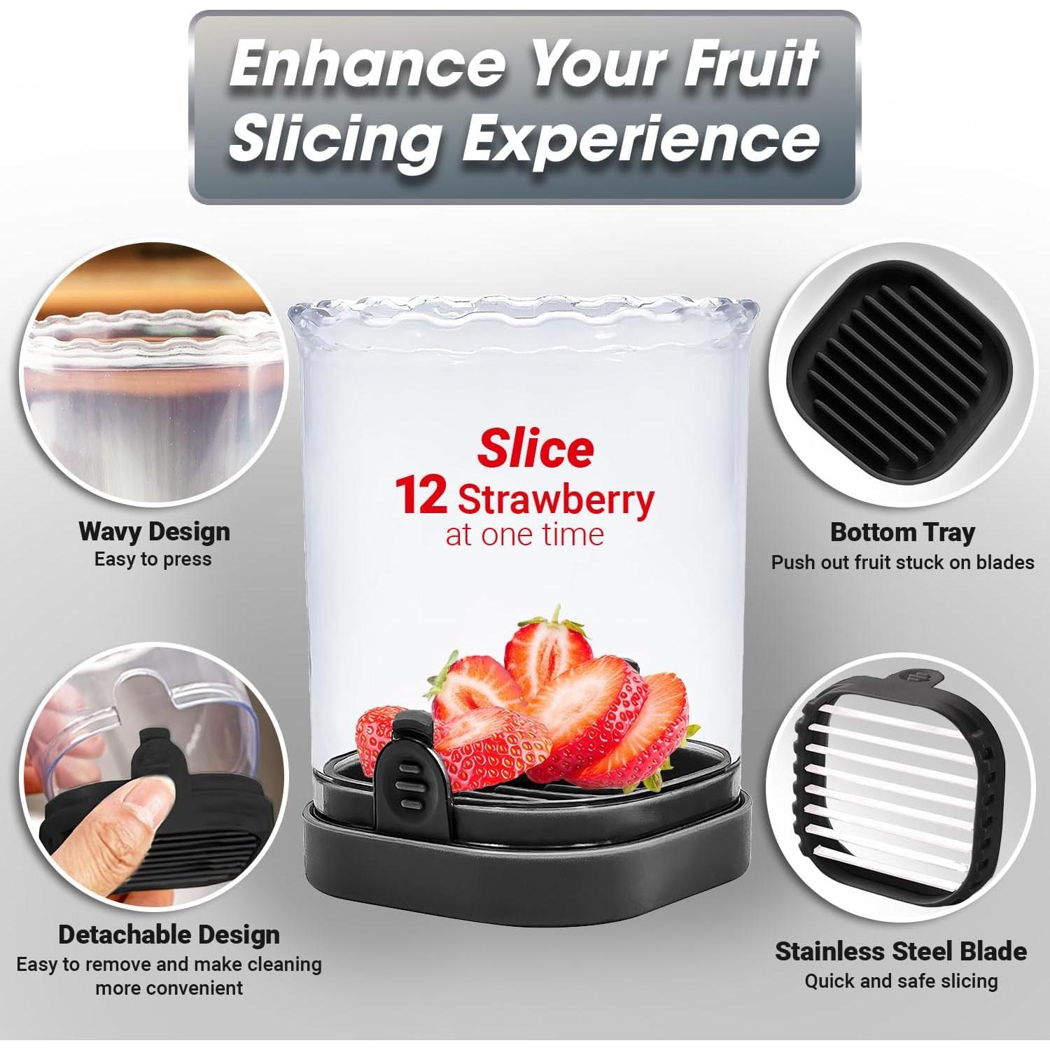 Cortador de Taza 365Home para Frutas y Verduras - Negro