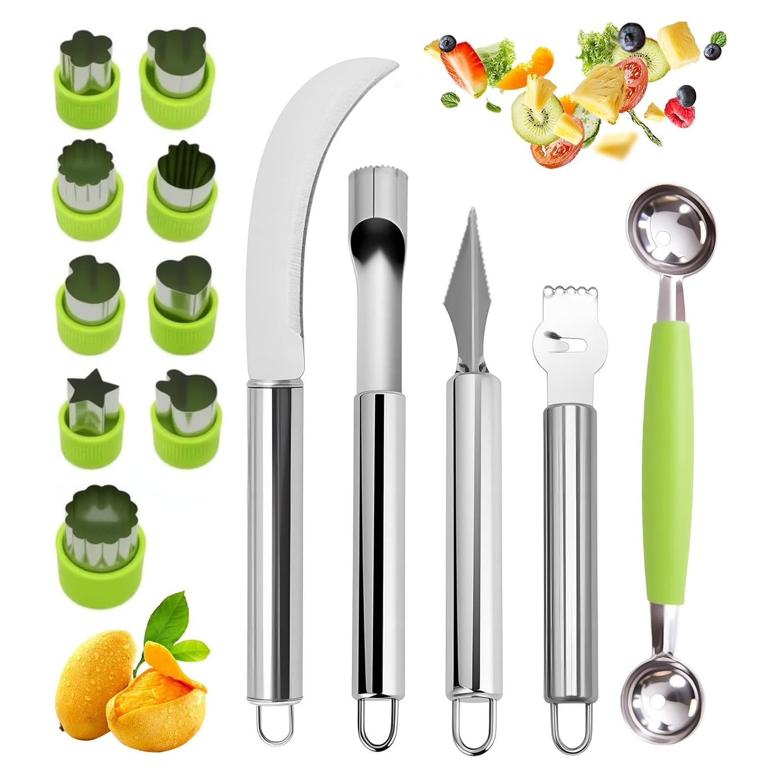 Juego de Herramientas para Tallado de Frutas Krbnk 14 Piezas