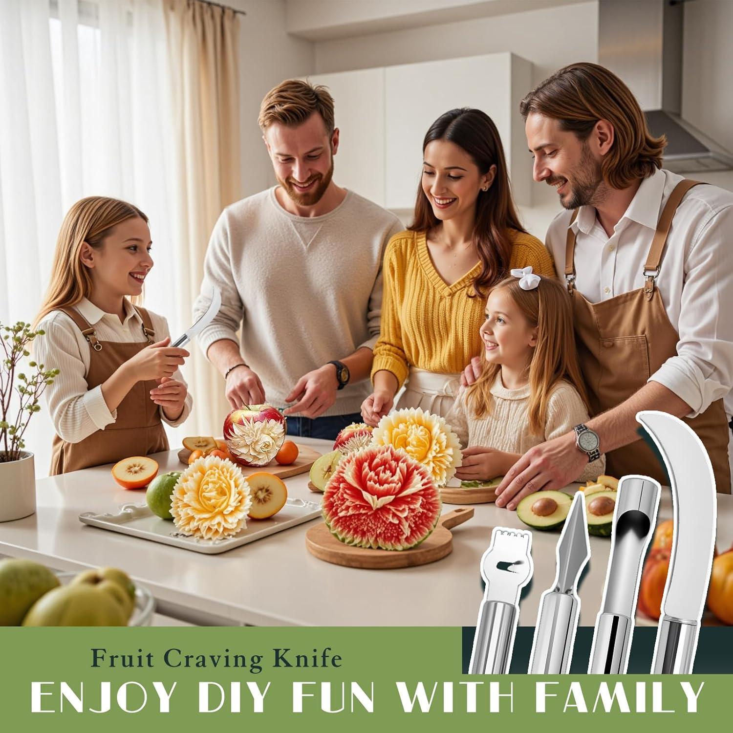 Juego de Herramientas para Tallado de Frutas Krbnk 14 Piezas