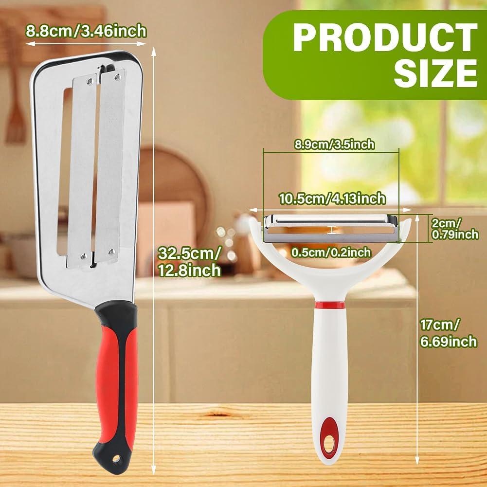 Juego de Cortadores de Verduras Kryslanix - Rallador y Pelador Y