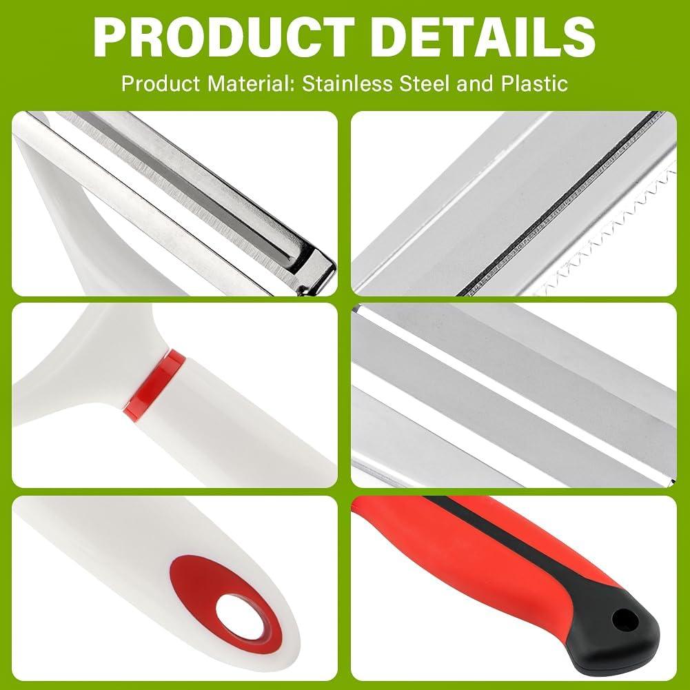 Juego de Cortadores de Verduras Kryslanix - Rallador y Pelador Y