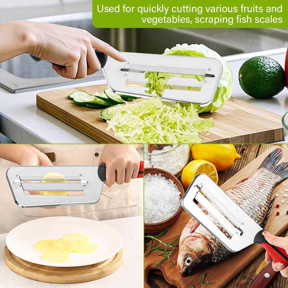 Juego de Cortadores de Verduras Kryslanix - Rallador y Pelador Y