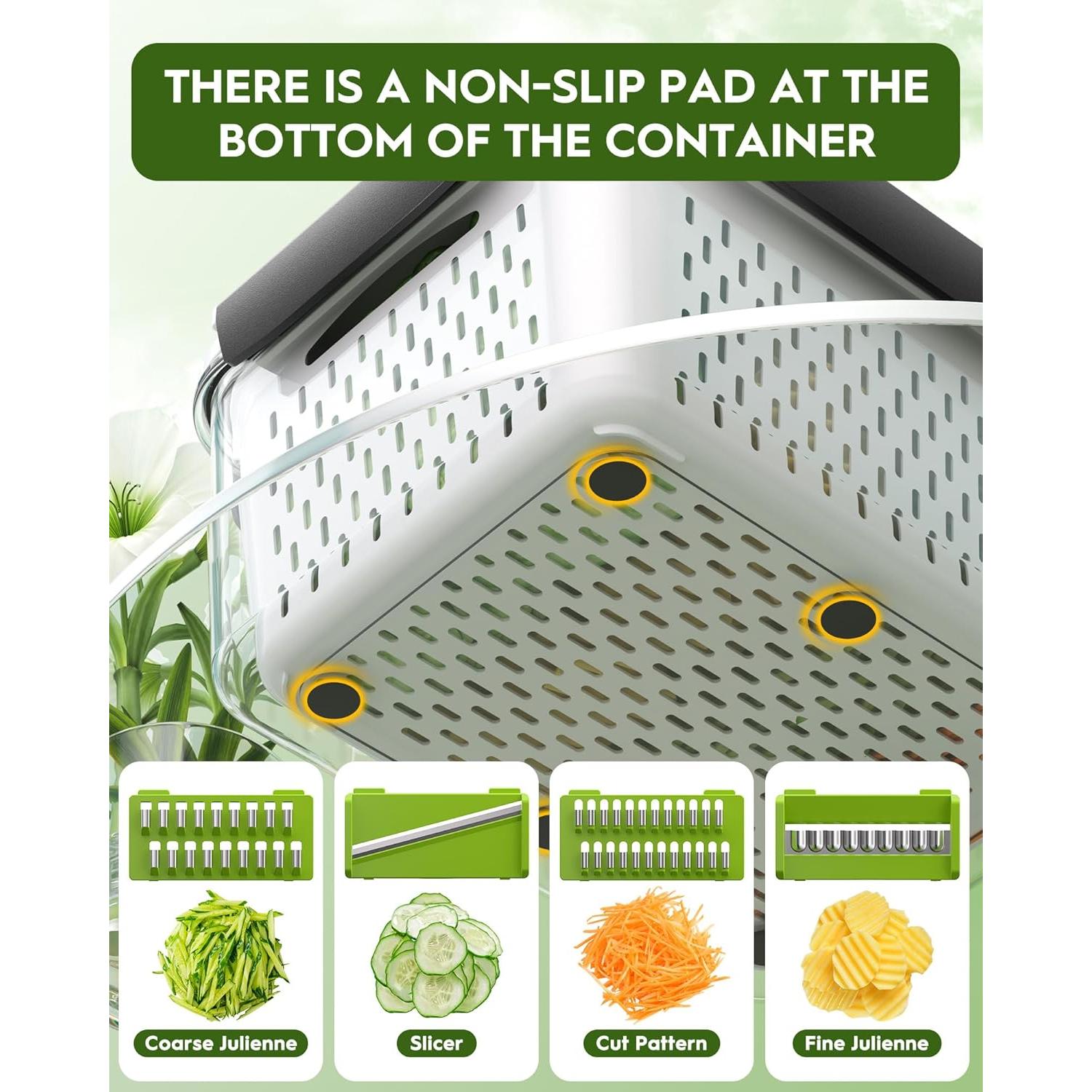 4 Contenedores de Almacenamiento Canfanni con Picadora y Colador