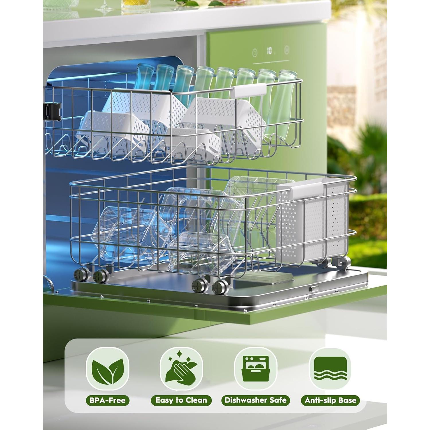 4 Contenedores de Almacenamiento Canfanni con Picadora y Colador