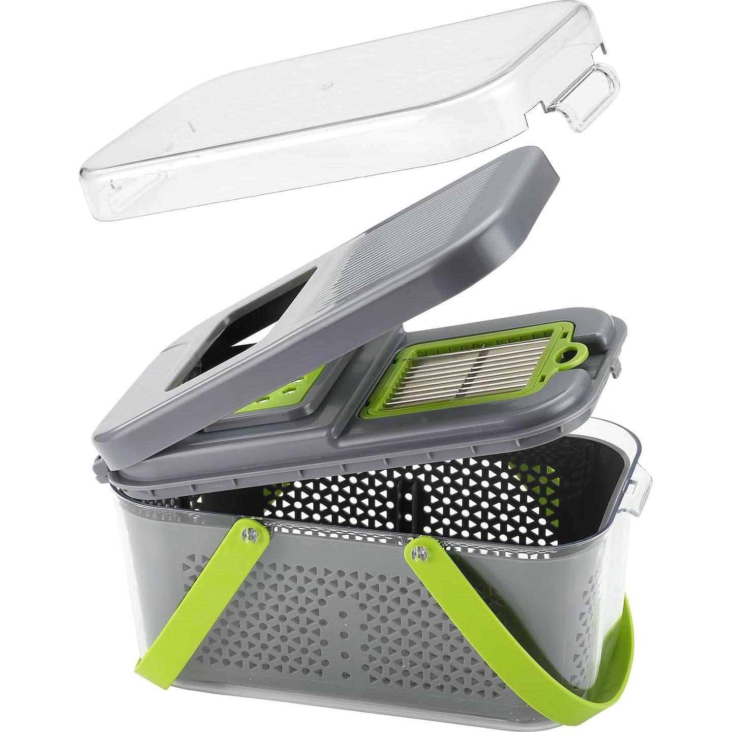 Cortador de Verduras Multifuncional DOSMAMZ 22 en 1 Gris