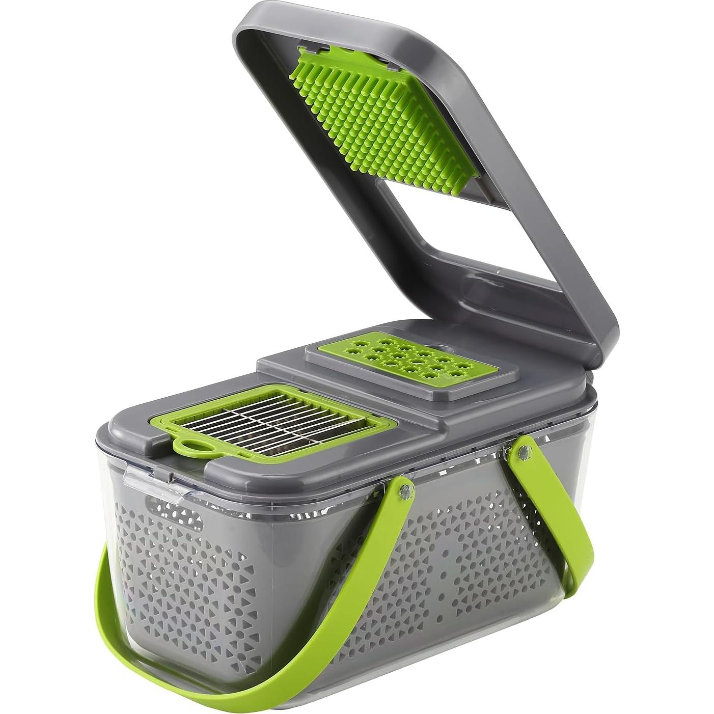 Cortador de Verduras Multifuncional DOSMAMZ 22 en 1 Gris