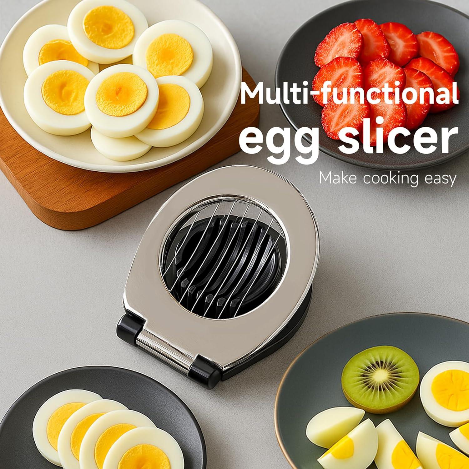 Cortador de Huevos y Frutas Arimagroup, Acero Inoxidable, 3 Estilos