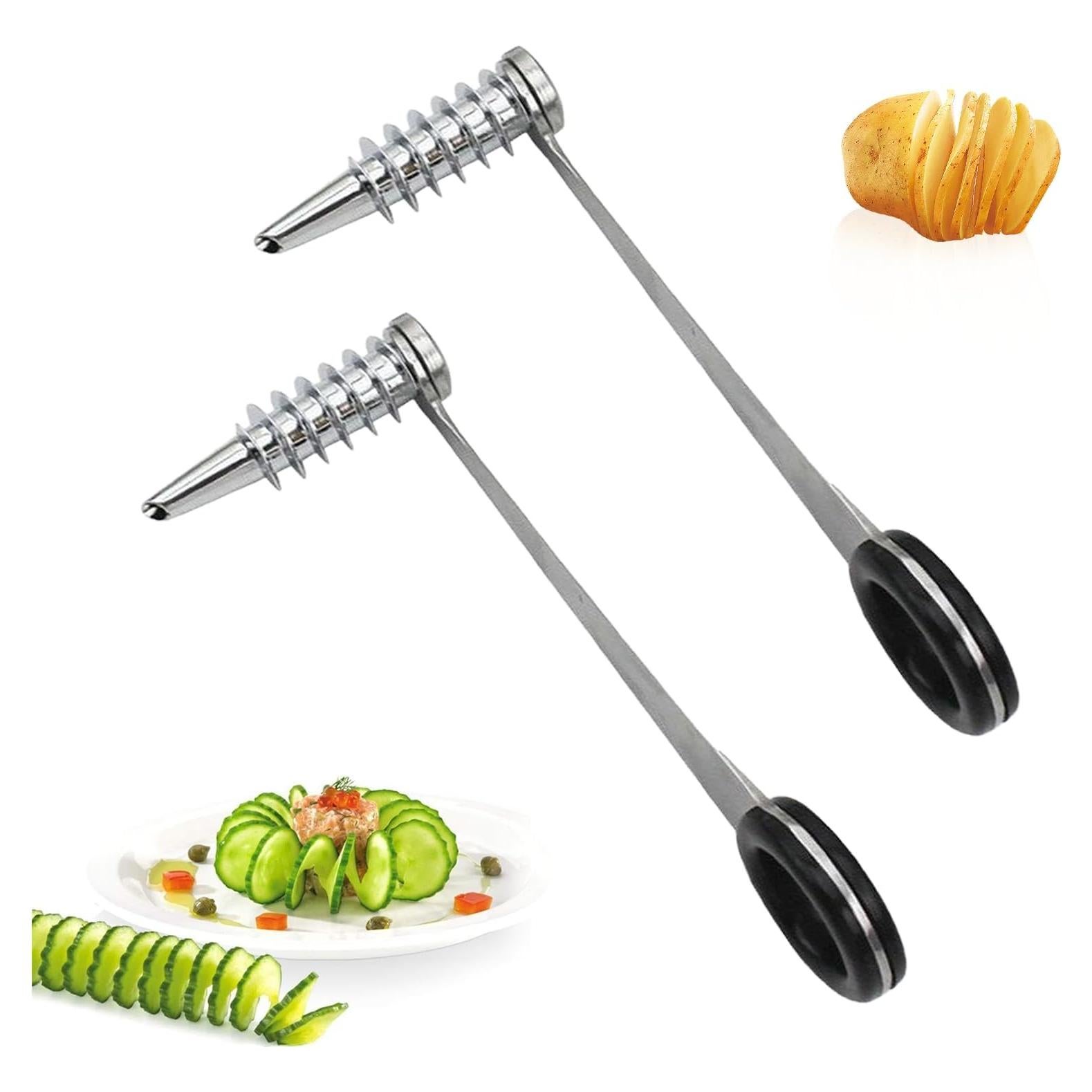 Cortadores Espirales de Acero Inoxidable Xanadued - 2 Piezas