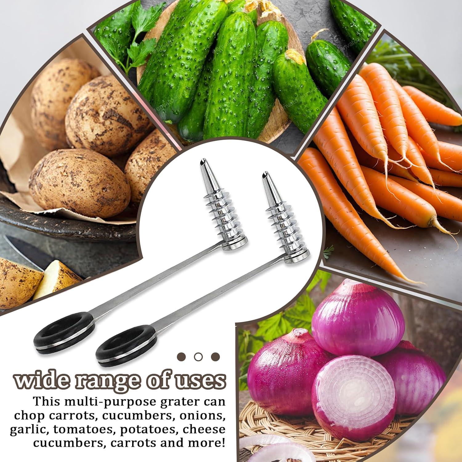 Cortadores Espirales de Acero Inoxidable Xanadued - 2 Piezas