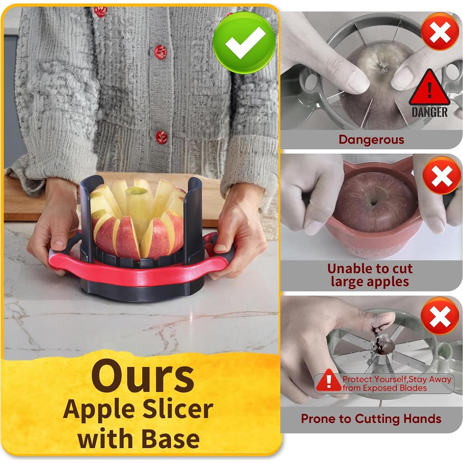 Cortador y Descorazonador de Manzanas Newness 13 cm Acero Inoxidable