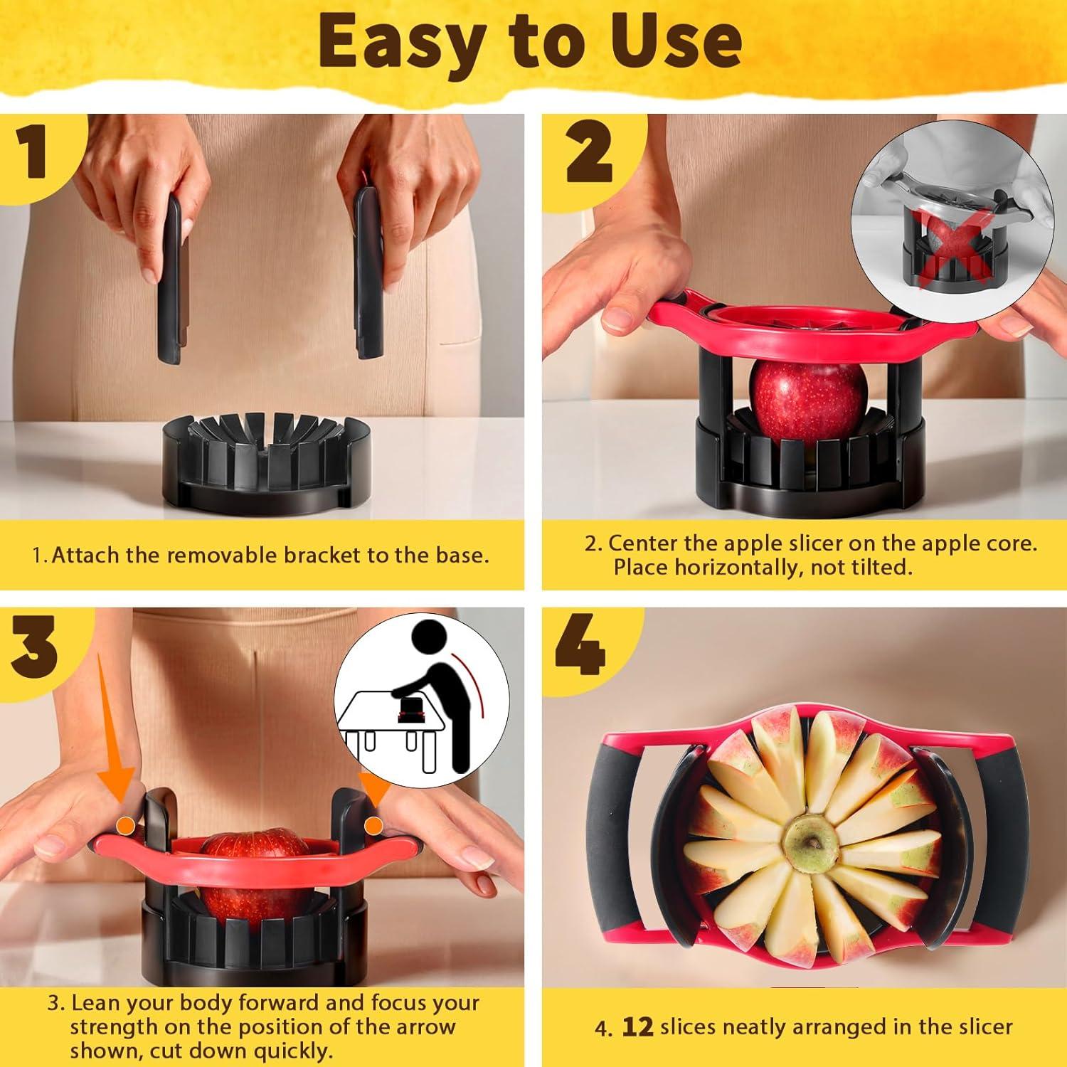 Cortador y Descorazonador de Manzanas Newness 13 cm Acero Inoxidable