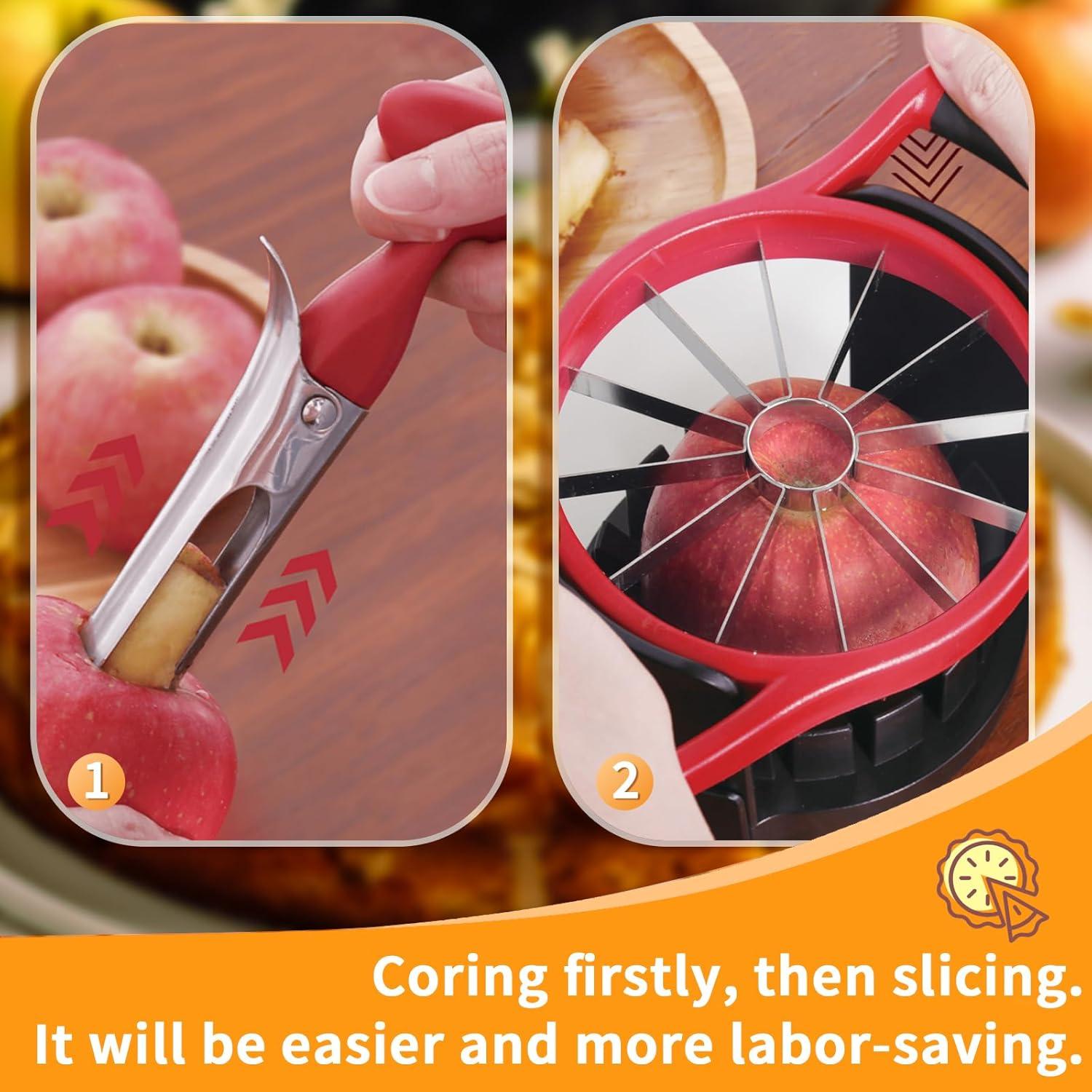 Cortador y Descorazonador de Manzanas Newness 13 cm Acero Inoxidable