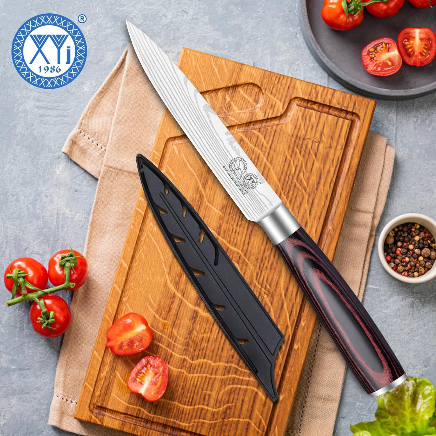 Cuchillo de Cocina XYJ 12.7 cm Acero Inoxidable Mango Pakkawood