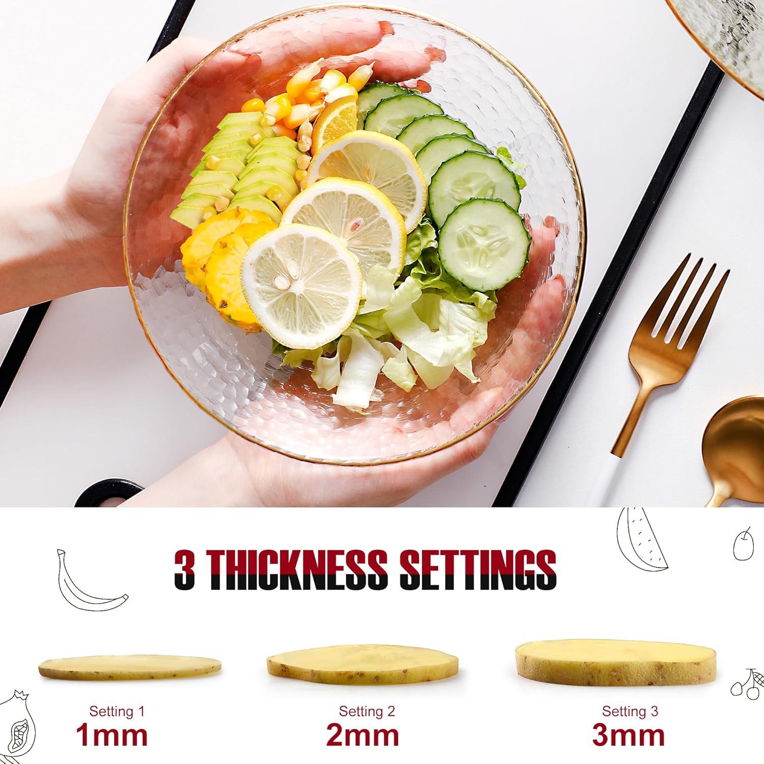 Cortador de Mandolina BINGBING- Ajustable Acero Inoxidable