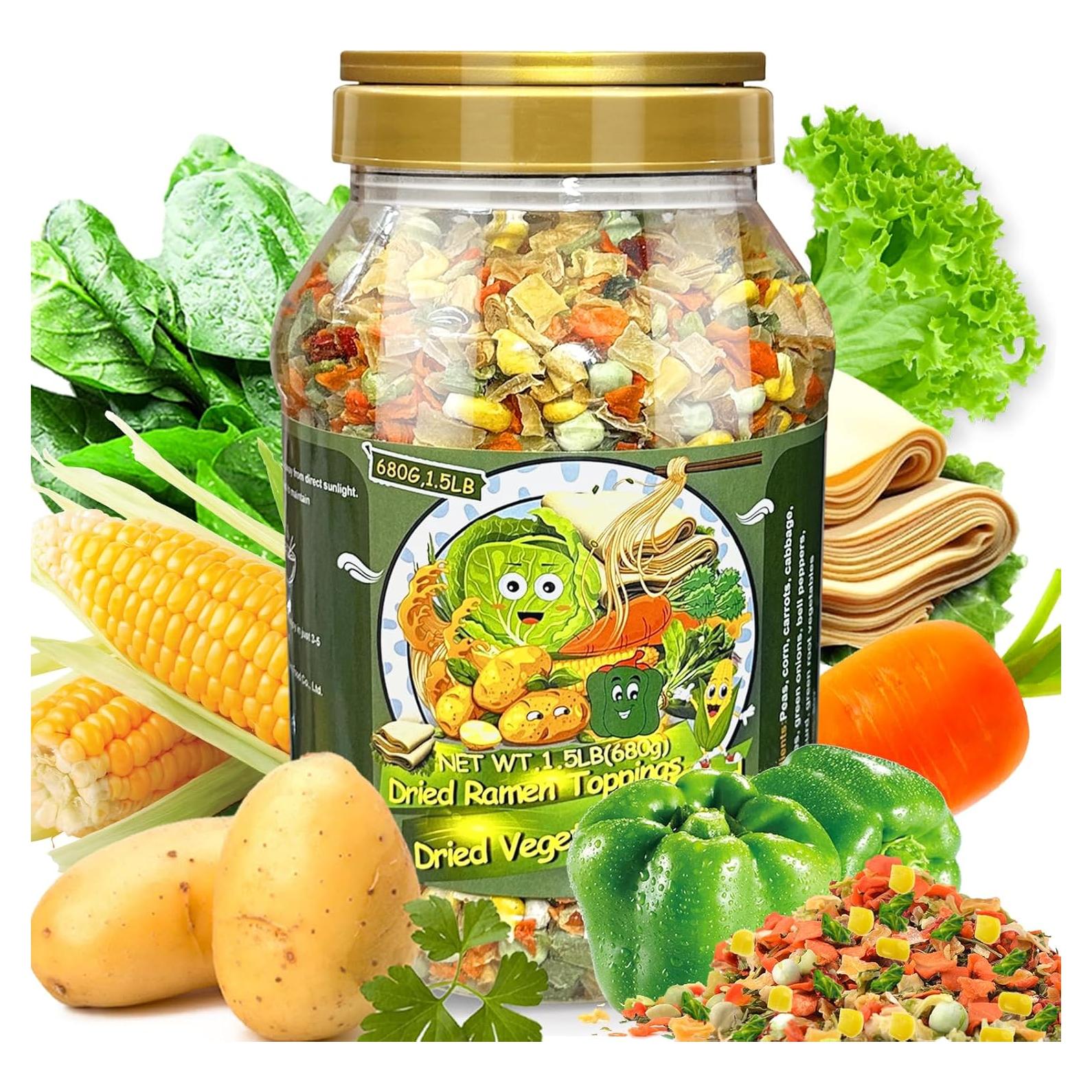 Toppings de Ramen Deshidratados SEAYOFA 680g Verduras Naturales