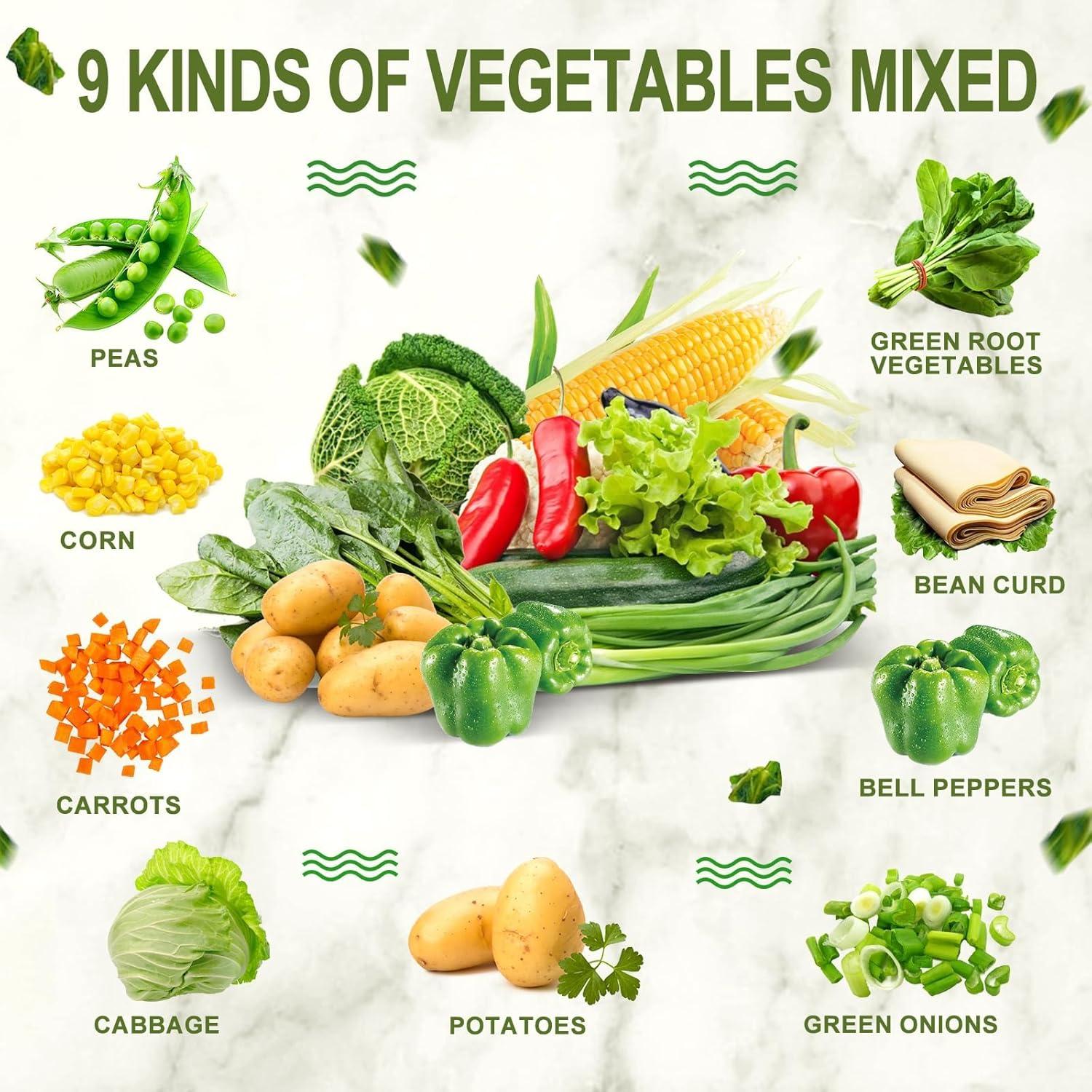 Toppings de Ramen Deshidratados SEAYOFA 680g Verduras Naturales