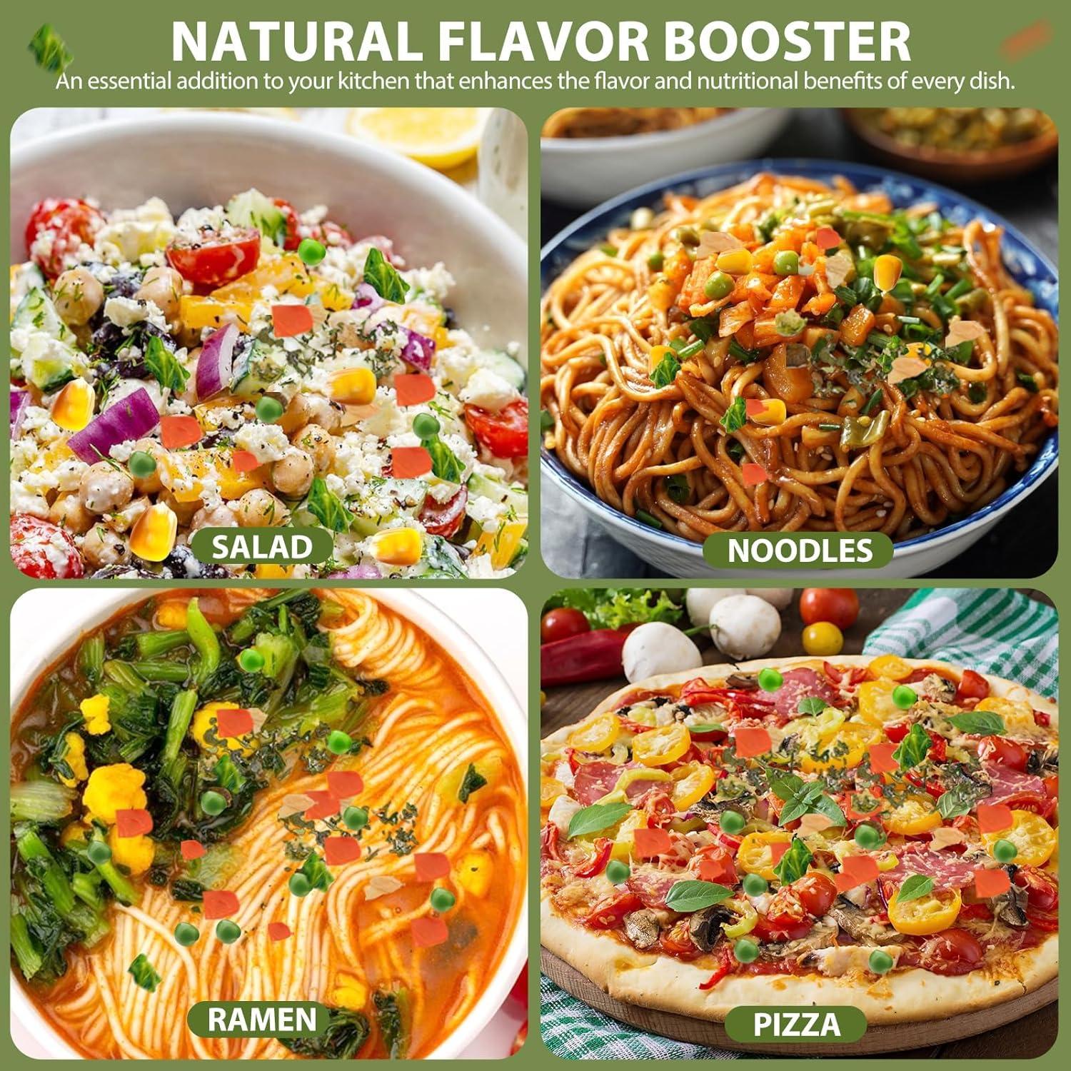 Toppings de Ramen Deshidratados SEAYOFA 680g Verduras Naturales