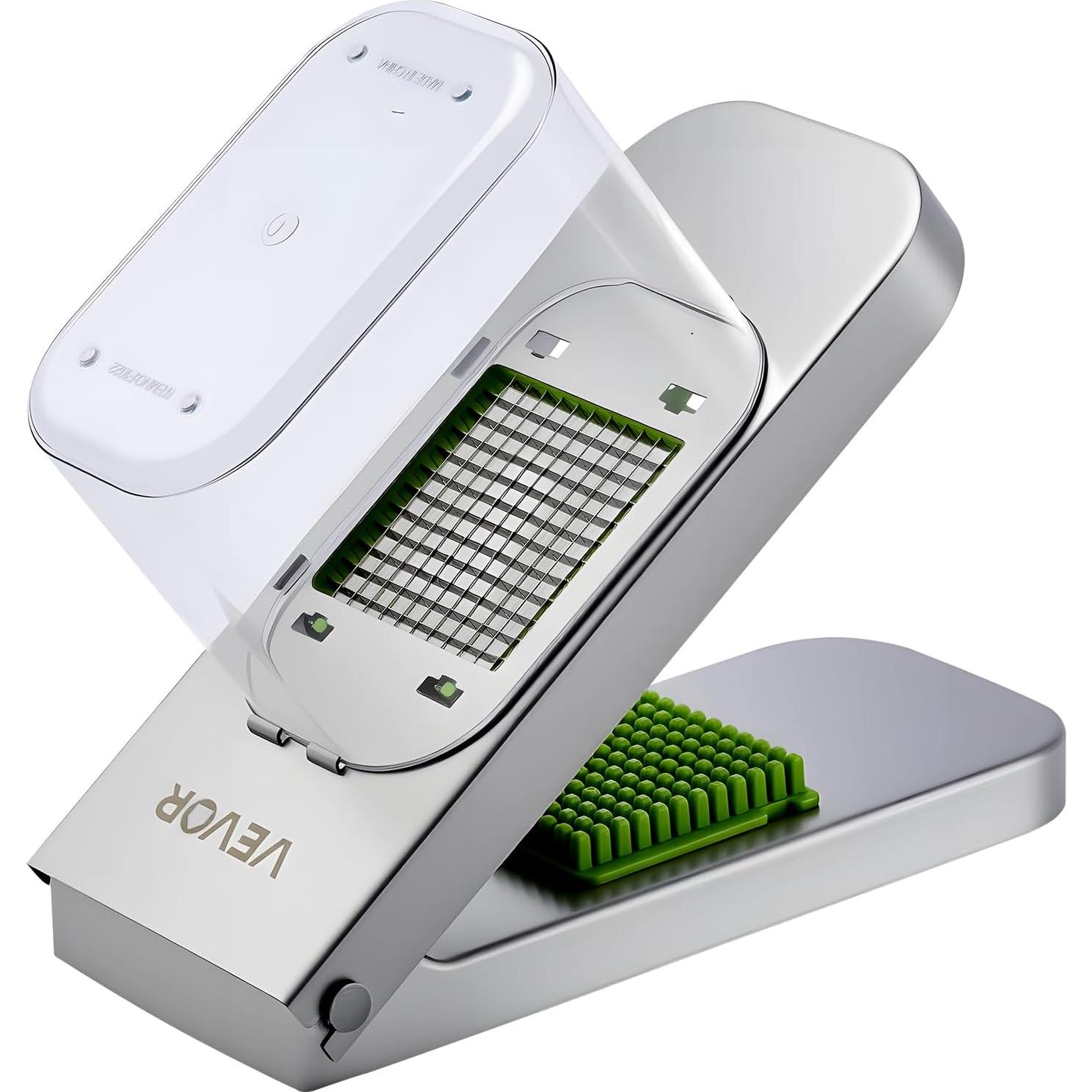 Picador de Verduras VEVOR con 3 Cuchillas de Acero Inoxidable