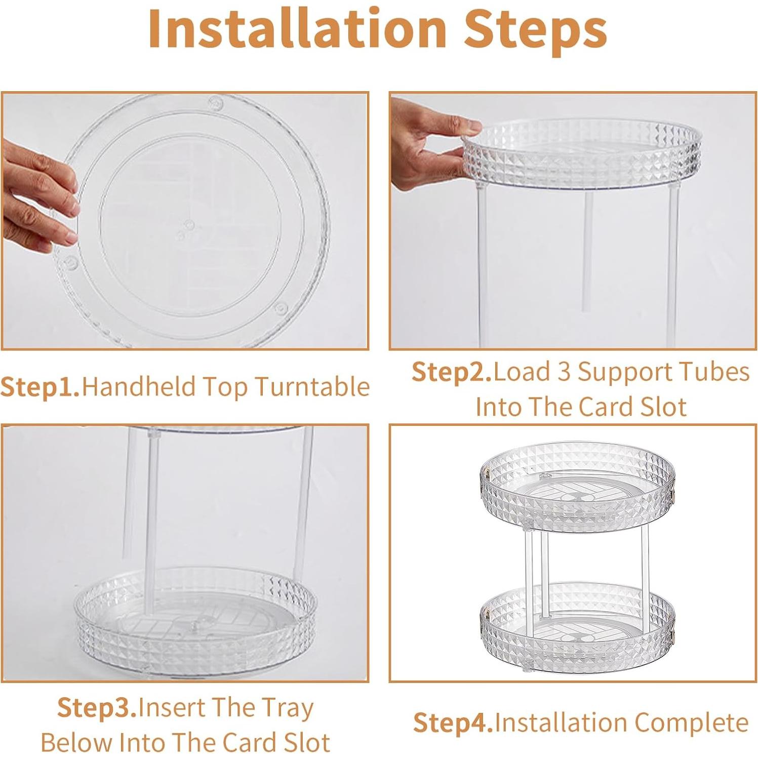 Organizador Giratorio de Cocina Wesoke 2 Niveles 27cm