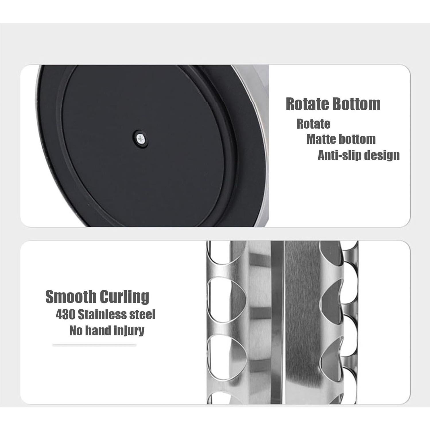 Organizador de Especias Giratorio VaNaenic 20 Frascos Acero Inoxidable