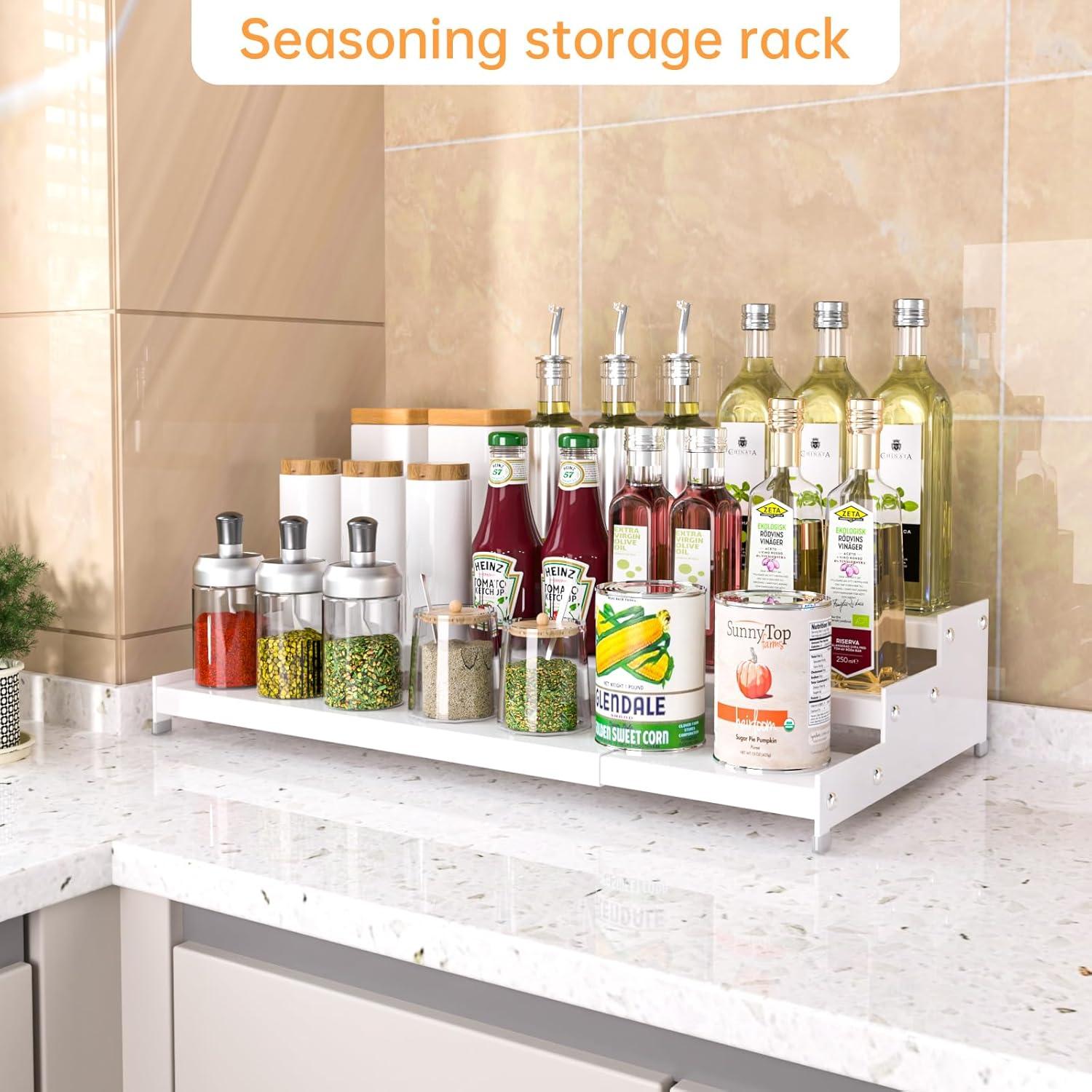 Organizador de Especias Ipotive 3 Niveles Blanco Expandible