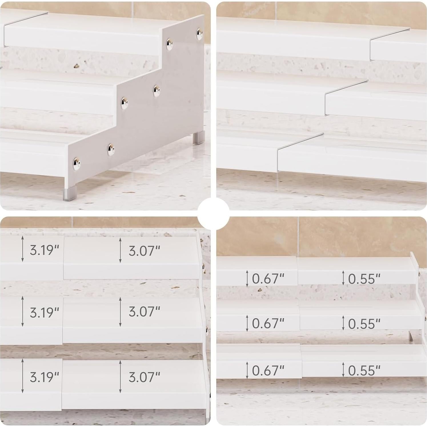 Organizador de Especias Ipotive 3 Niveles Blanco Expandible