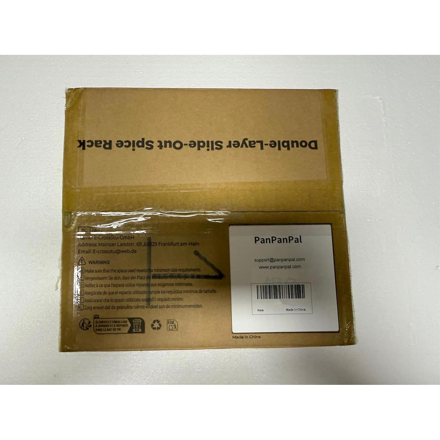 Organizador de Especias Extraíble PanPanPal 2 Niveles Cromo 12.45x26.42 cm