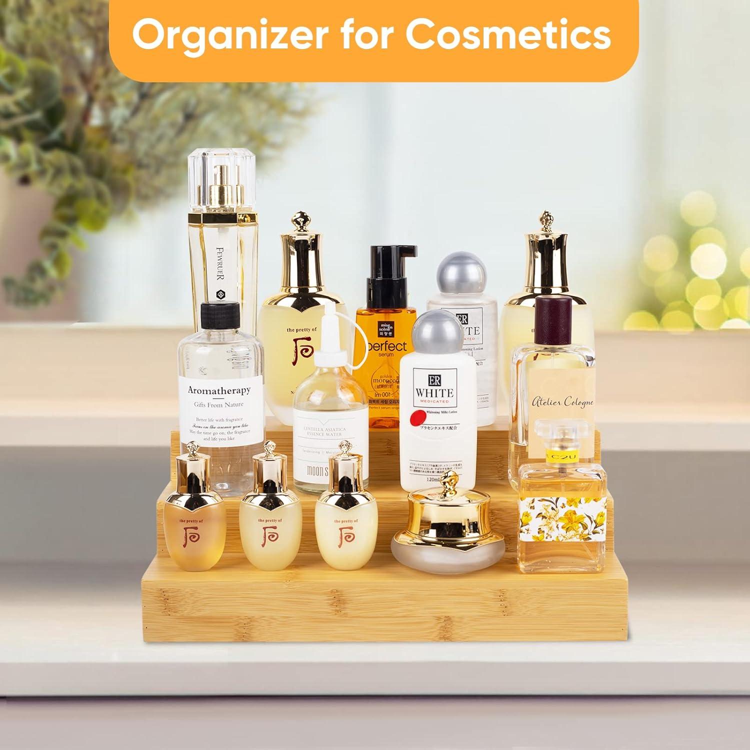 Organizador de Especias de Bambú MillTu - Estante Escalonado 3 Niveles