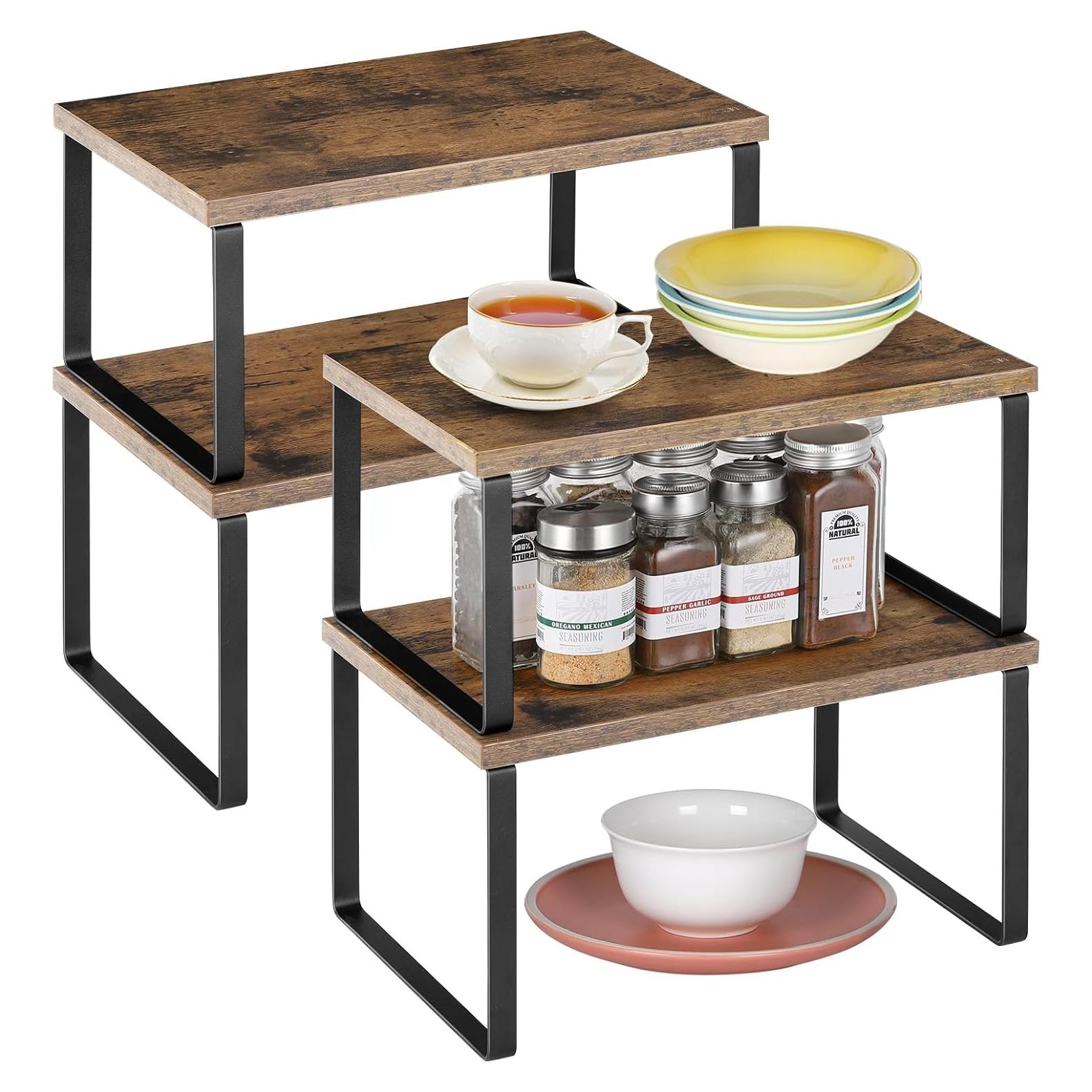 Organizador de Estantes ETELI Expansible Juego de 4 para Cocina