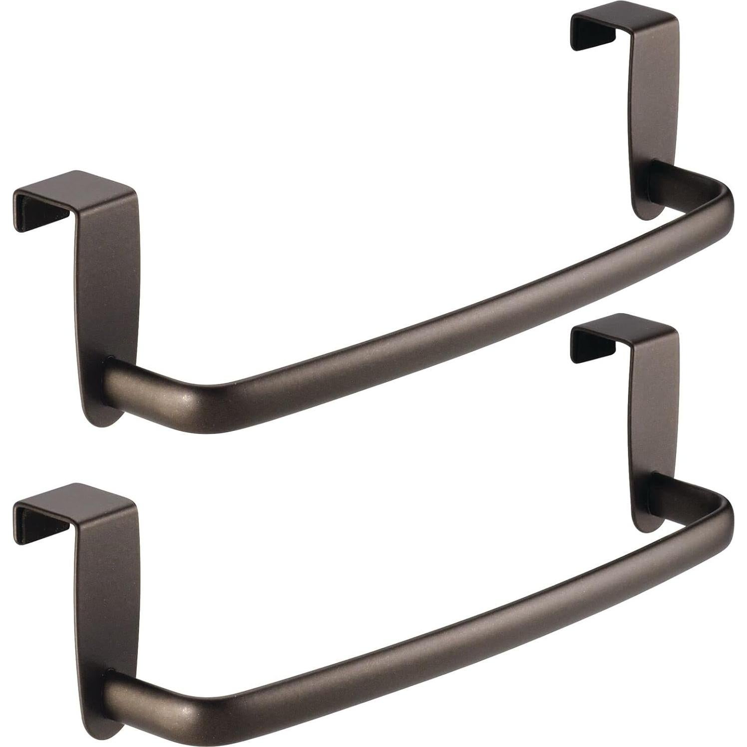 Soporte de Toallas de Cocina mDesign - Paquete de 2, Bronce