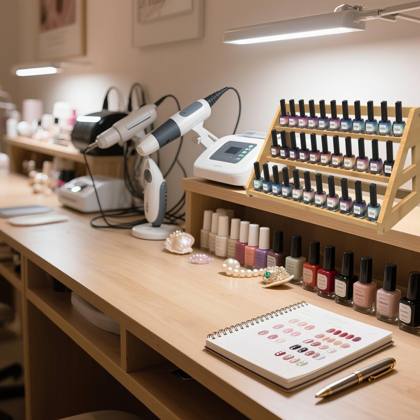 Estante de Especias de Bambú Rasydyn 3 Niveles Antideslizante