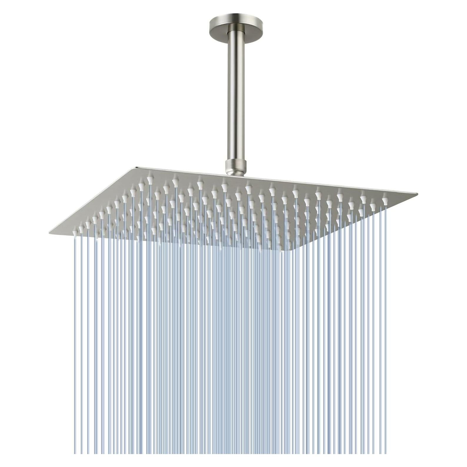 Cabezal de Ducha de Lluvia Voolan 30.48 cm Acero Inoxidable Niquelado