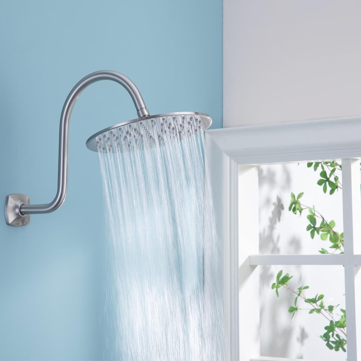 Cabezal de Ducha de Lluvia RANDOM 10" Acero Inoxidable Niquel