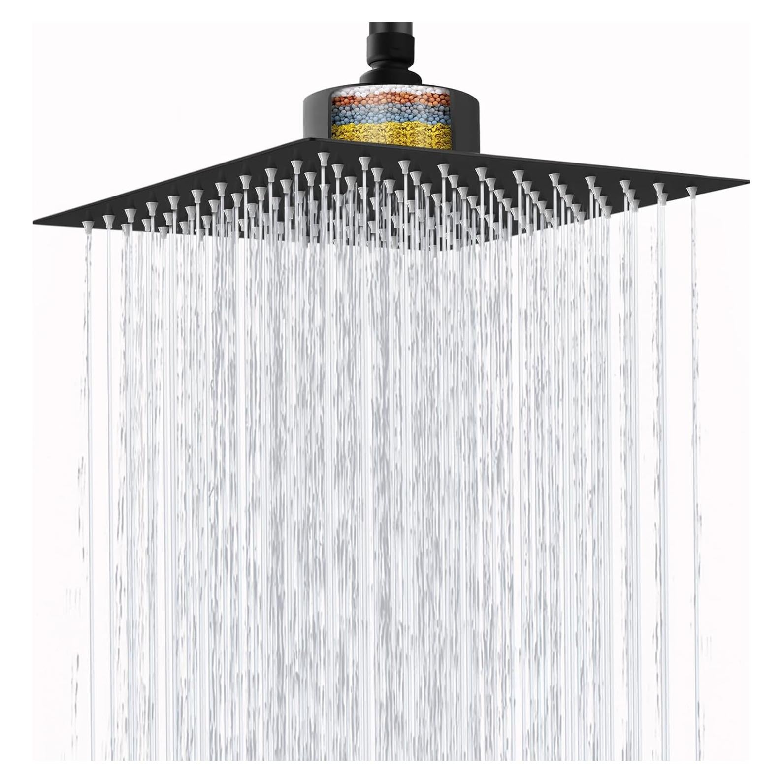 Cabezal de Ducha de Lluvia 30.48 cm Nuodan con Filtro Anticloro