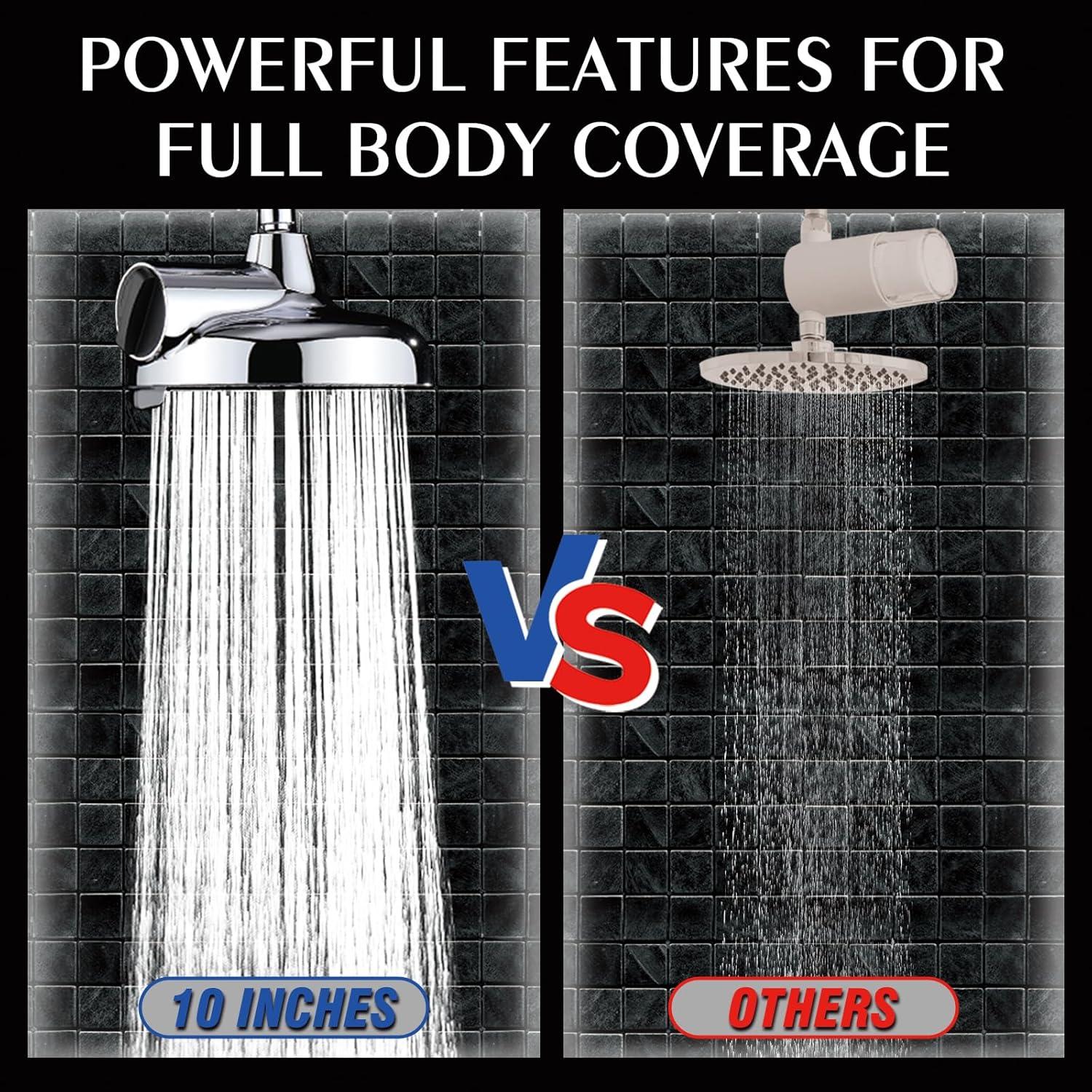 Cabezal de Ducha de Lluvia Filtrado Mougcet 20 cm Cromo