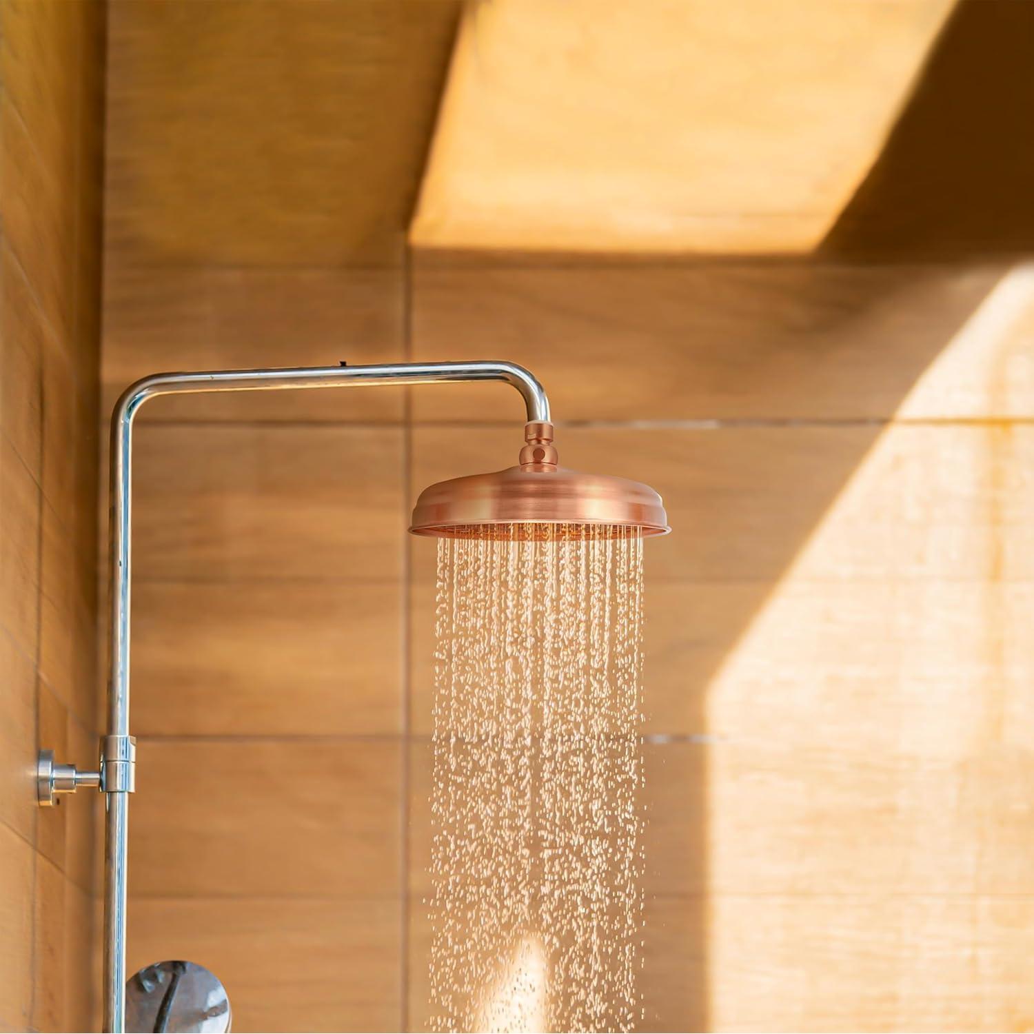 Cabezal de Ducha de Lluvia BuleVina 20 cm Cobre Inoxidable