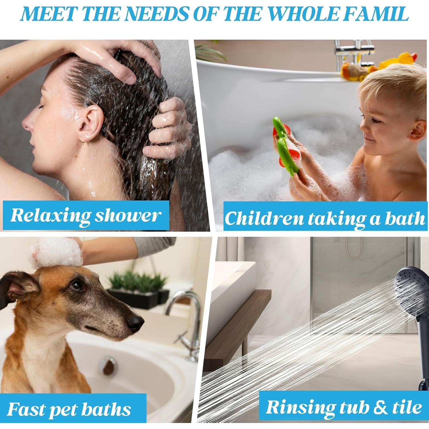 Cabezal de Ducha 20 cm Hamckay Alta Presión Oro Rosa