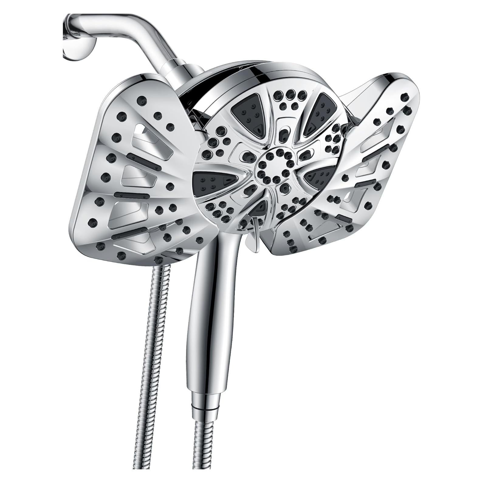 Cabezal de Ducha Doble 2 en 1 GRICH 10'' Cromo Alta Presión