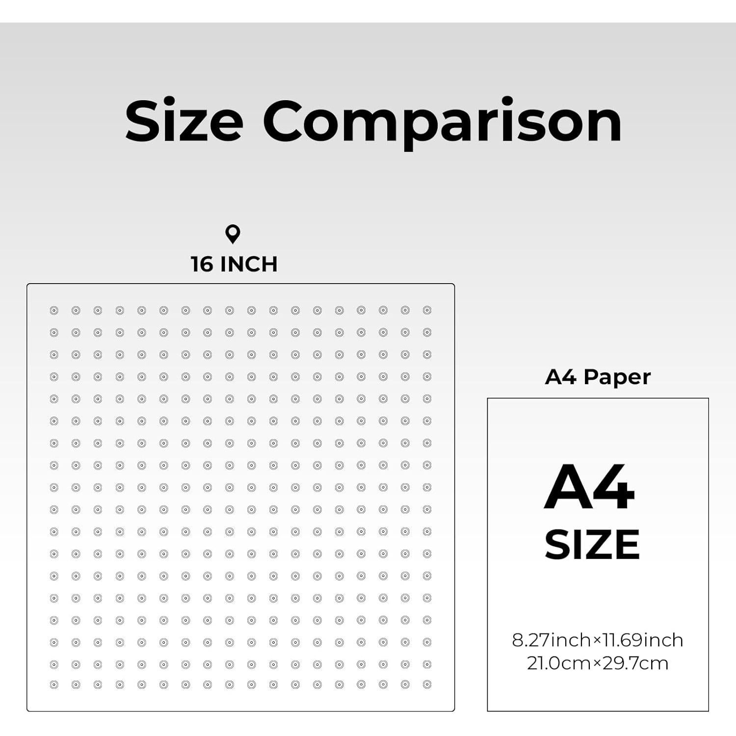 Cabezal de Ducha de Lluvia BORLON 16" Acero Inoxidable Negro Mate