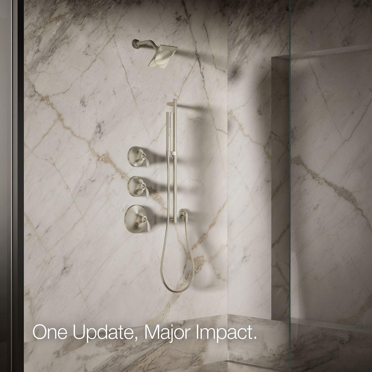 Cabezal de Ducha KOHLER Loure Níquel Cepillado 1.75 GPM