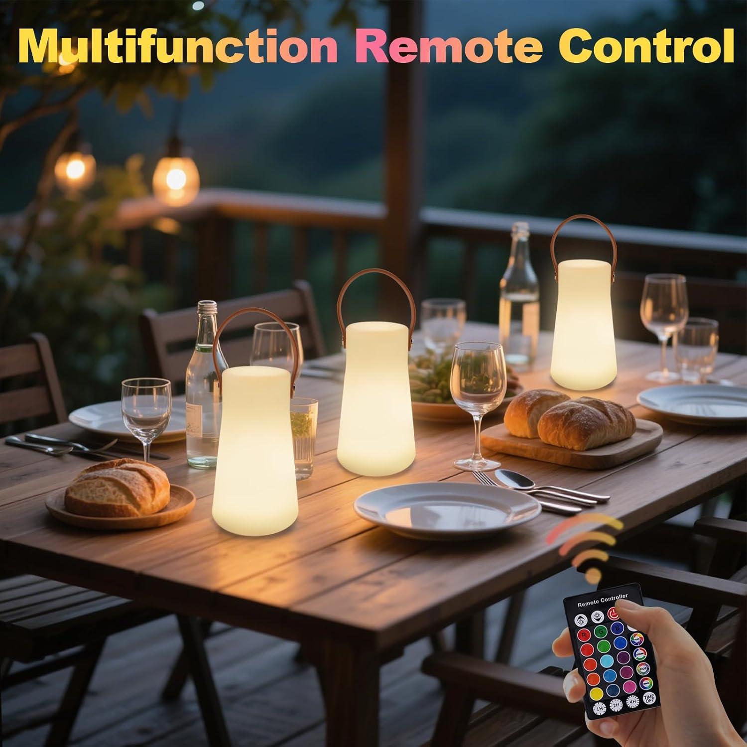 Luz Nocturna LED Portátil RKDTX 16 Colores Control Remoto