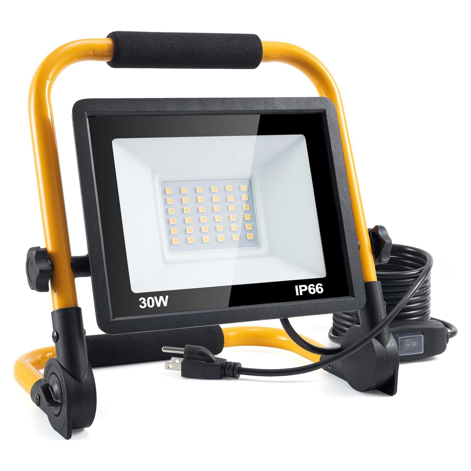 Luz de Trabajo LED ORHOMELIFE 30W 3000LM IP66 4m Dorado