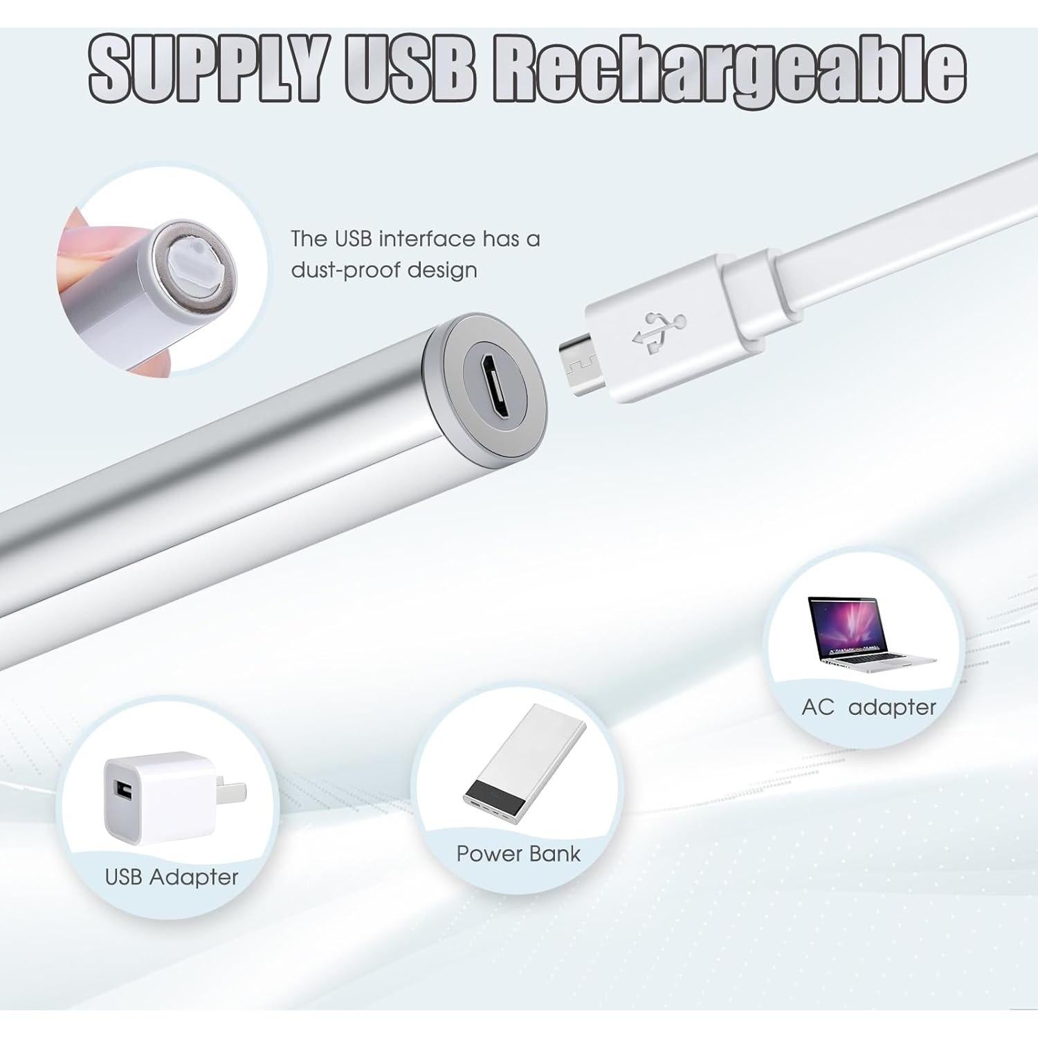 Luces de Espejo LED Portátiles Benature 2 Paquetes 3 Brillos