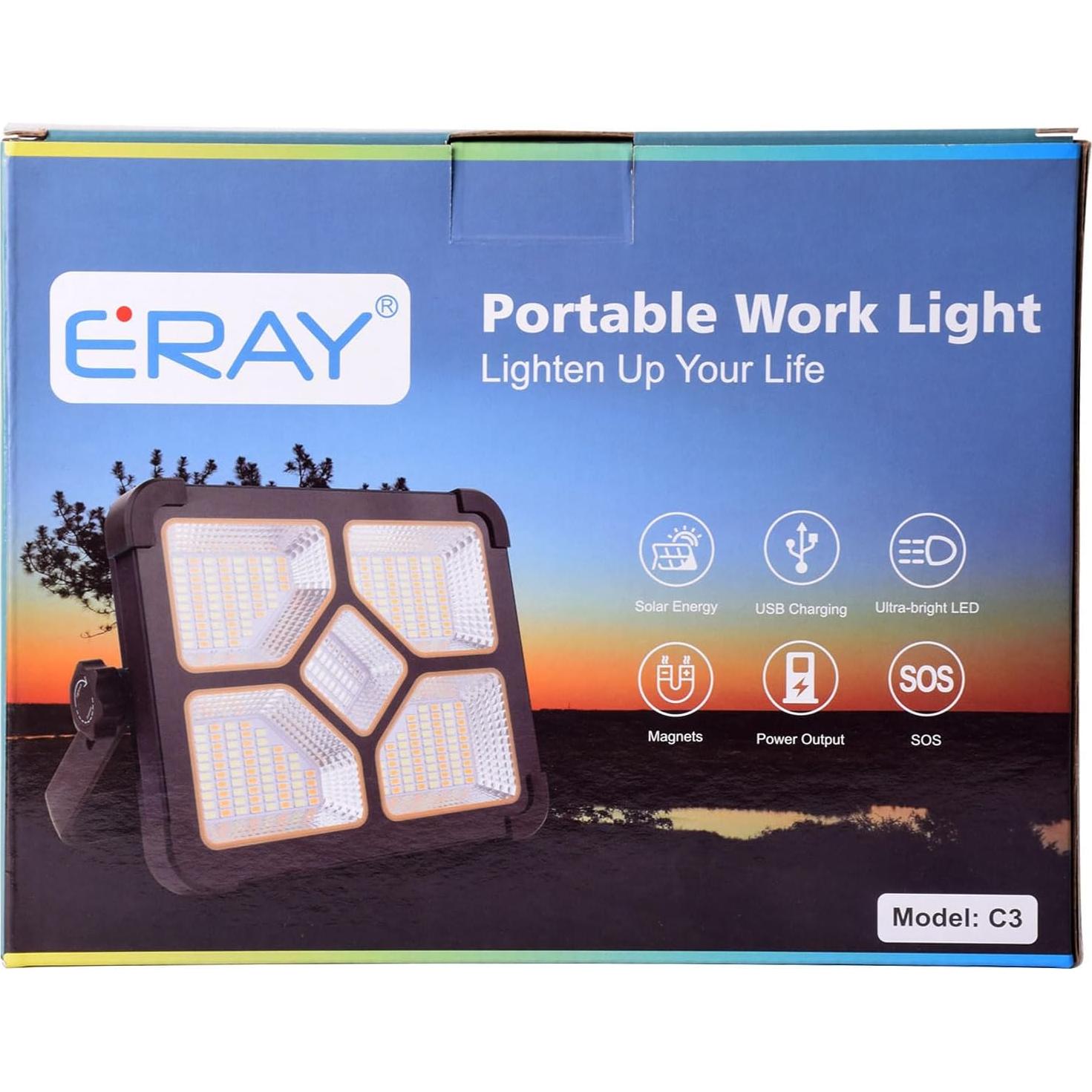 Luz de Trabajo LED Portátil ERAY 15000mAh 10000 Lúmenes IP66